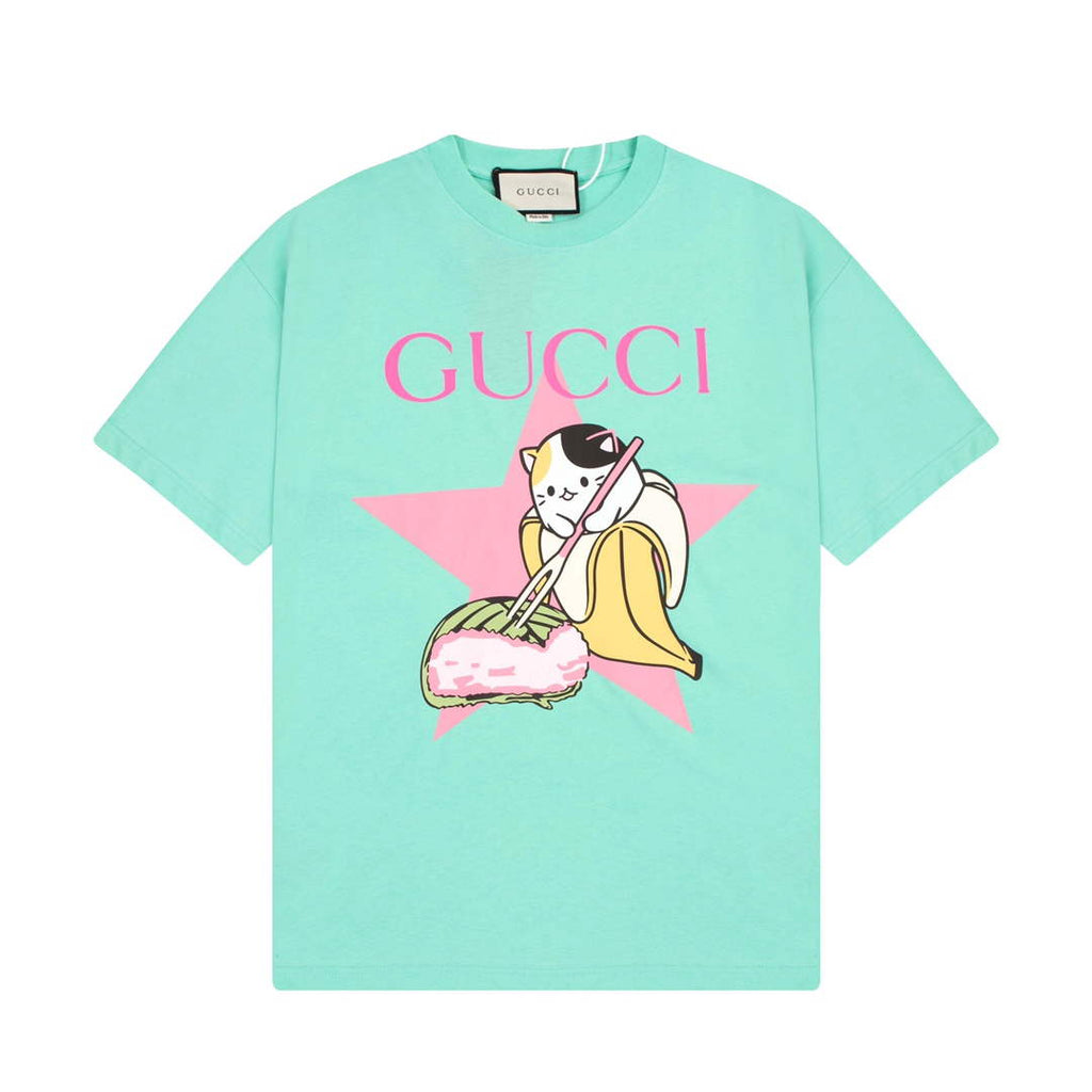 Gucci 457095 Logo print cotton jersey Men Women's T-shirt G38710