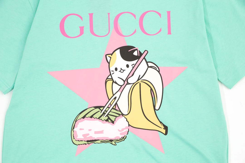 Gucci 457095 Logo print cotton jersey Men Women's T-shirt G38710