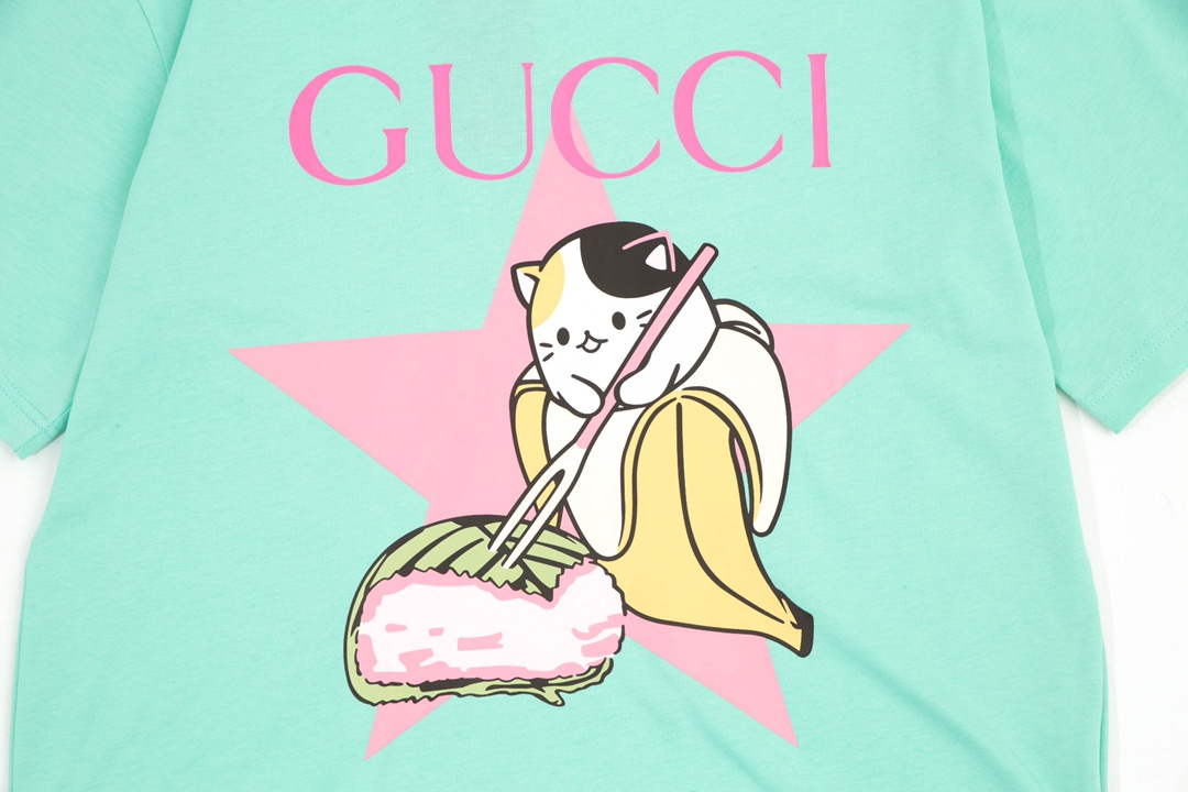 Gucci 457095 Logo print cotton jersey Men Women's T-shirt G38710
