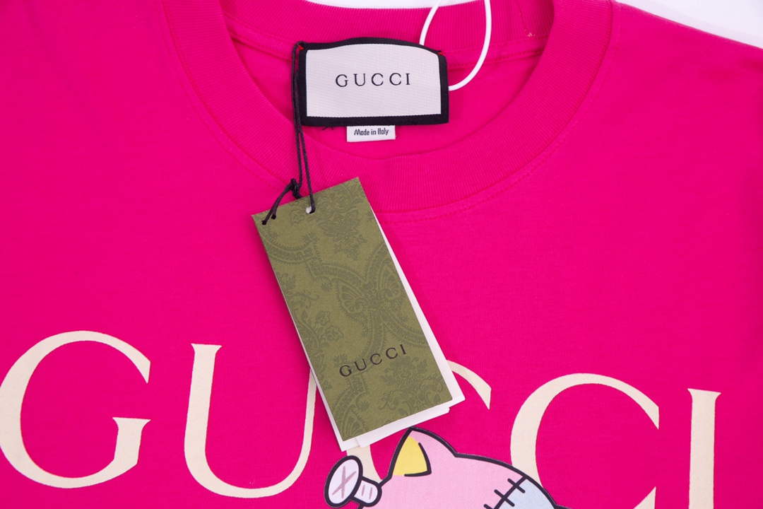 Gucci 457095 Logo print cotton jersey Men Women's T-shirt G38711