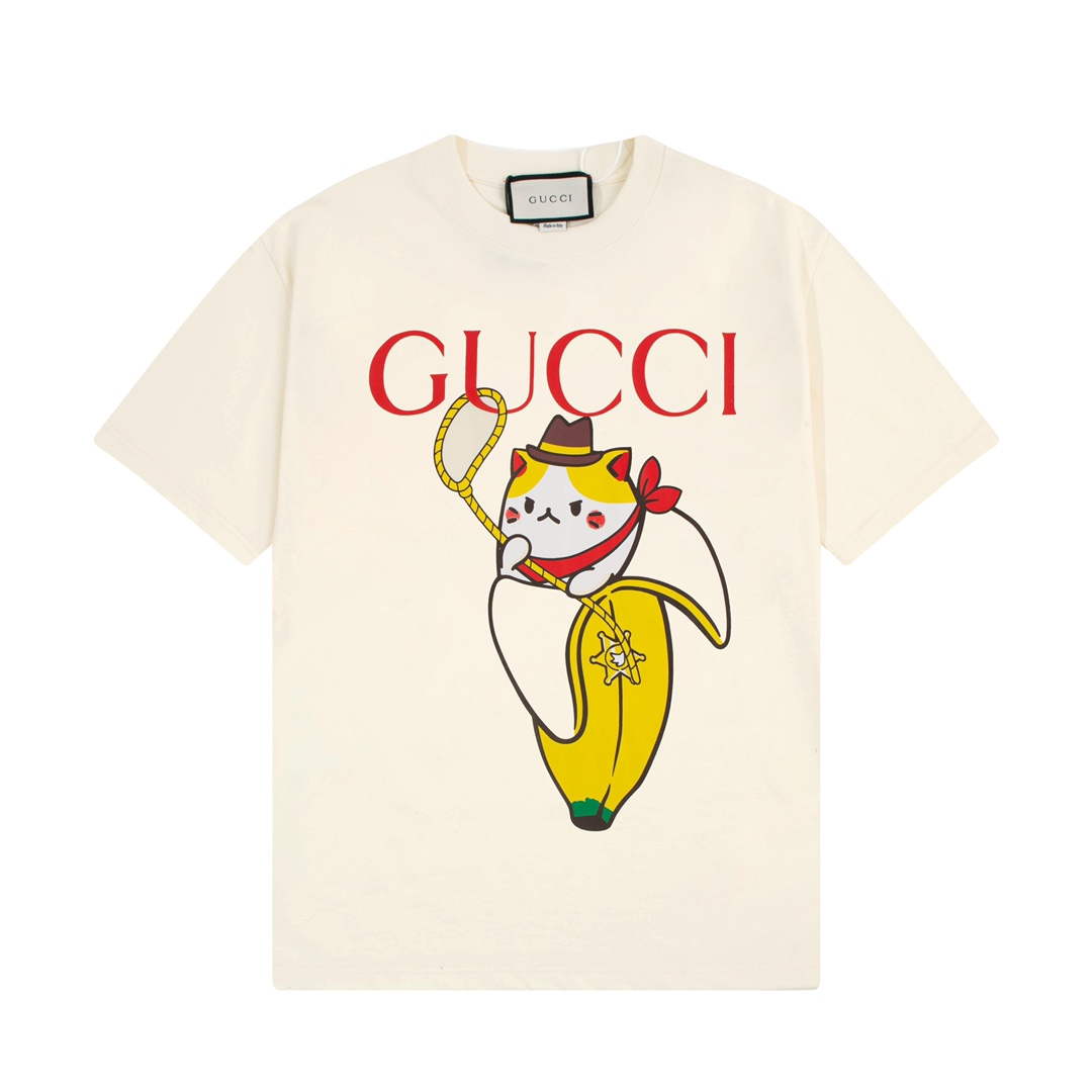 Gucci 457095 Logo print cotton jersey Men Women's T-shirt G38712