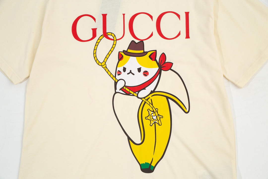 Gucci 457095 Logo print cotton jersey Men Women's T-shirt G38712