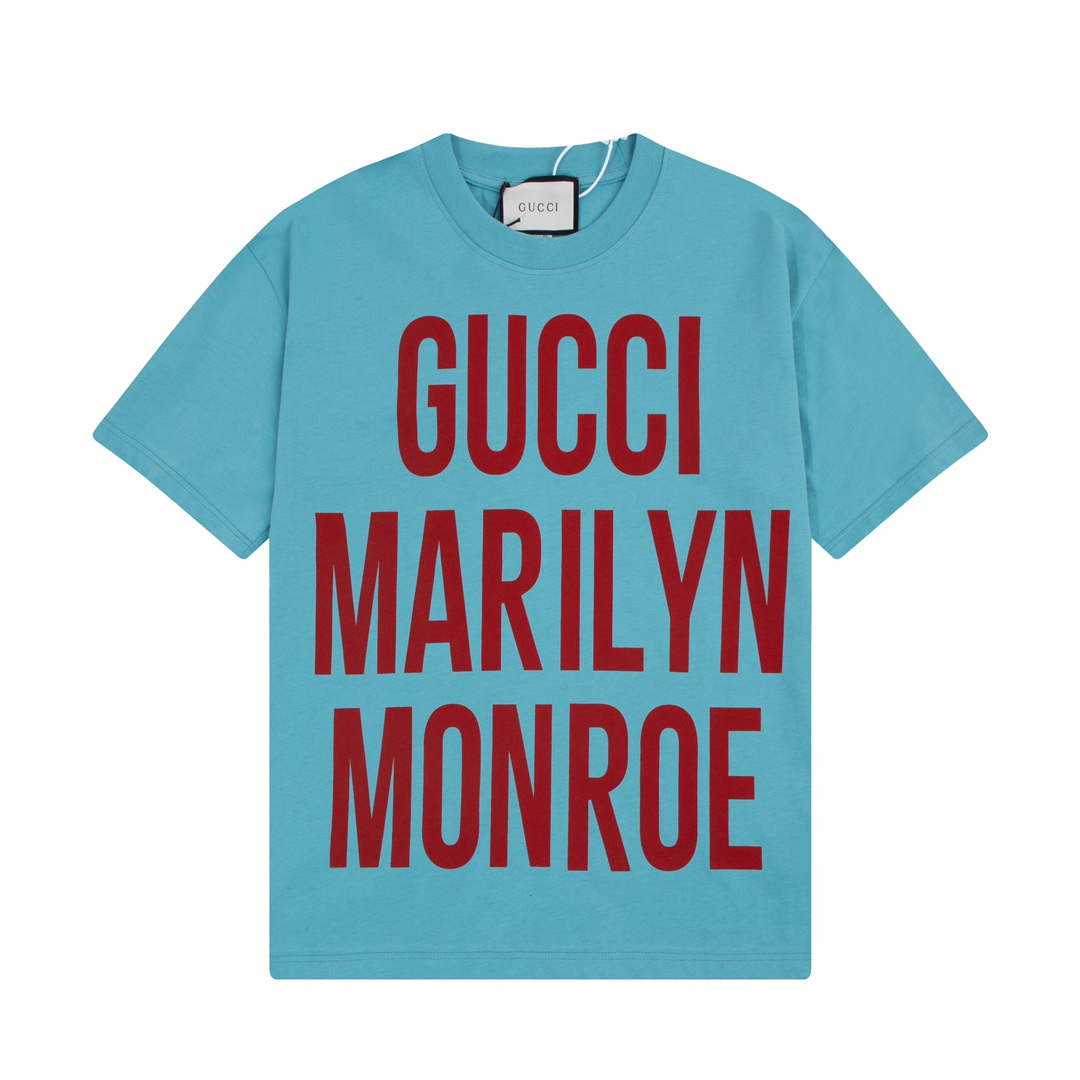Gucci 457095 Logo print cotton jersey Men Women's T-shirt G38713