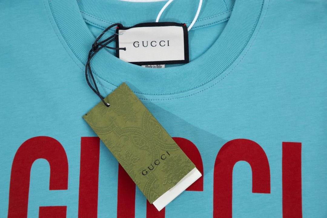Gucci 457095 Logo print cotton jersey Men Women's T-shirt G38713