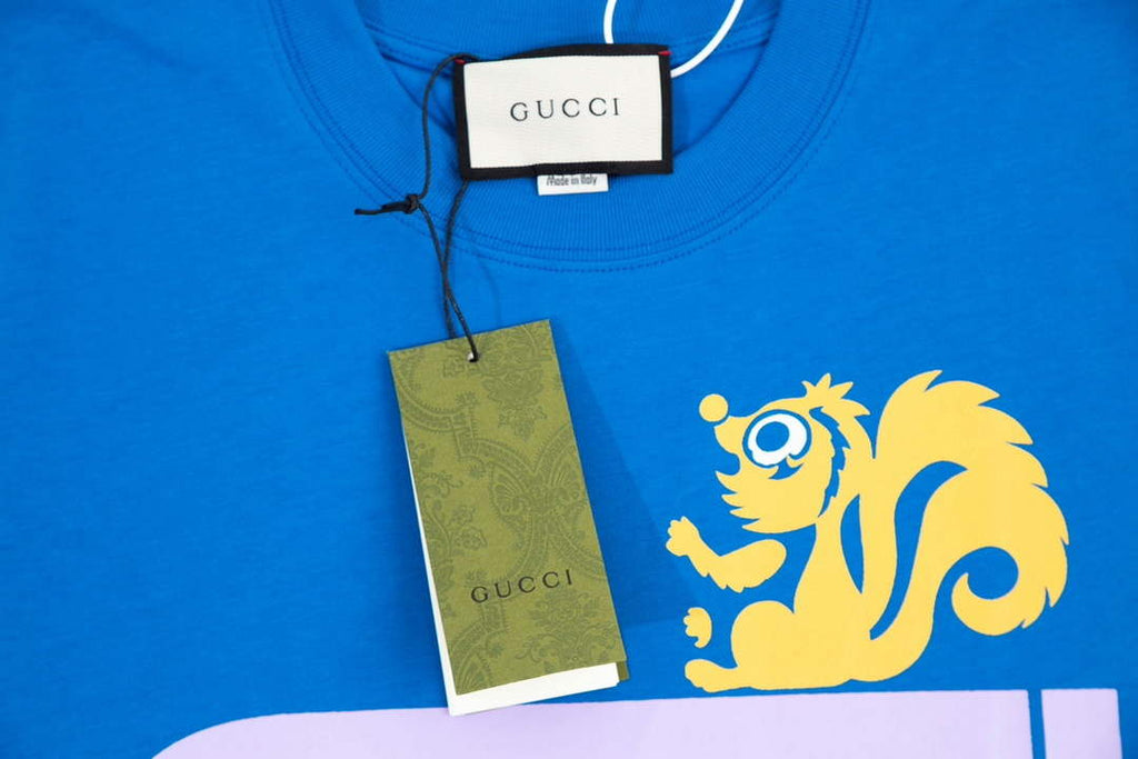 Gucci 457095 Logo print cotton jersey Men Women's T-shirt G38691
