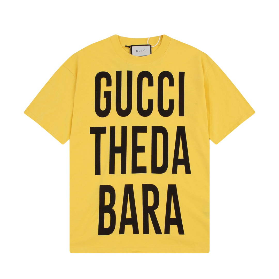 Gucci 457095 Logo print cotton jersey Men Women's T-shirt G38715