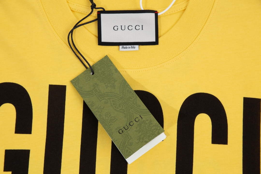 Gucci 457095 Logo print cotton jersey Men Women's T-shirt G38715