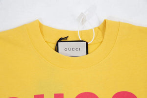 Gucci 457095 Logo print cotton jersey Men Women's T-shirt G38716 - SX - View 3