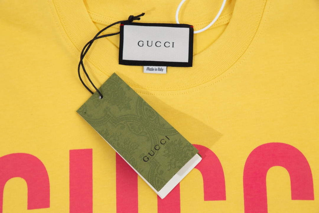 Gucci 457095 Logo print cotton jersey Men Women's T-shirt G38716