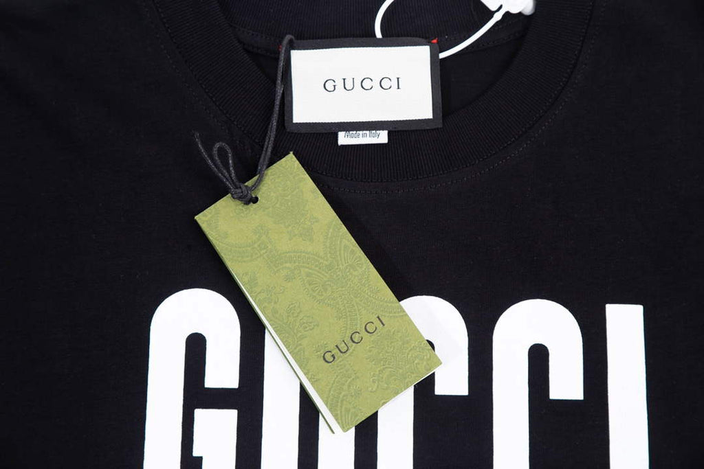 Gucci 457095 Logo print cotton jersey Men Women's T-shirt G38717