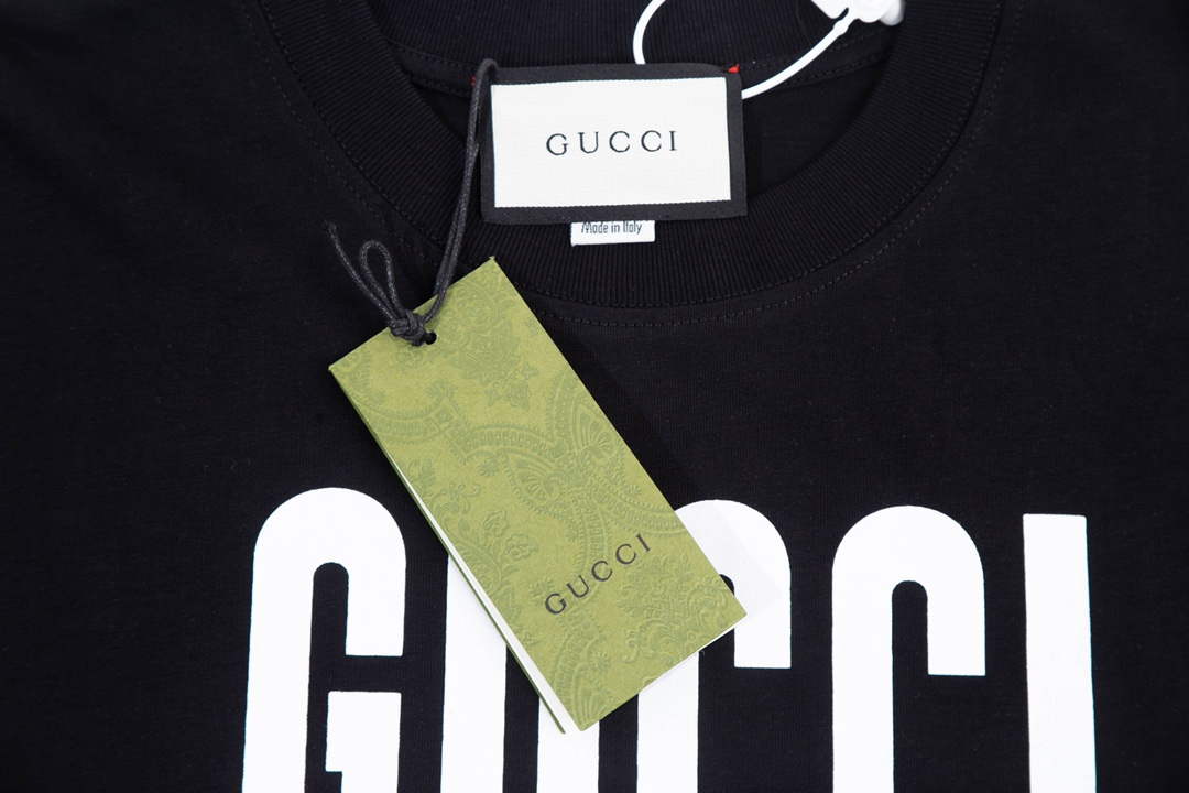 Gucci 457095 Logo print cotton jersey Men Women's T-shirt G38717