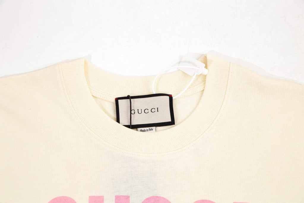 Gucci 457095 Logo print cotton jersey Men Women's T-shirt G38718