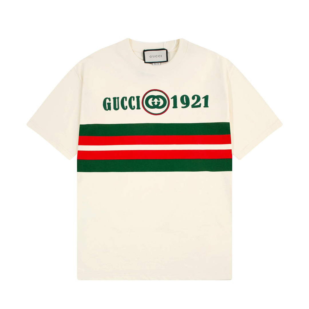 Gucci 457095 Logo print cotton jersey Men Women's T-shirt G38719