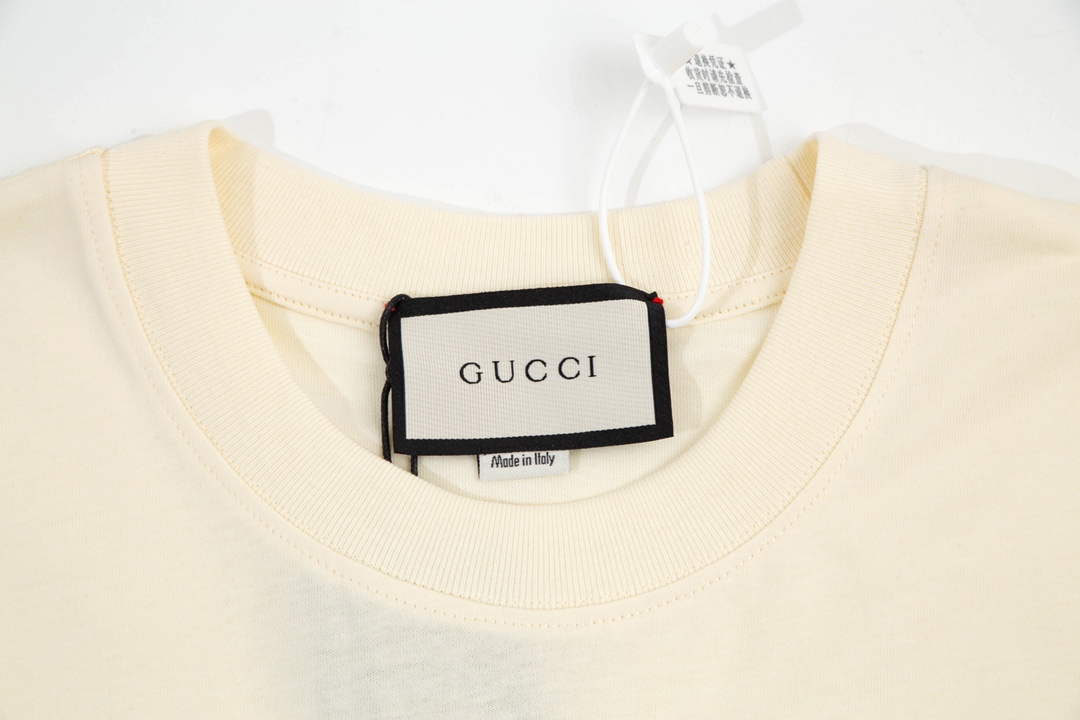 Gucci 457095 Logo print cotton jersey Men Women's T-shirt G38719