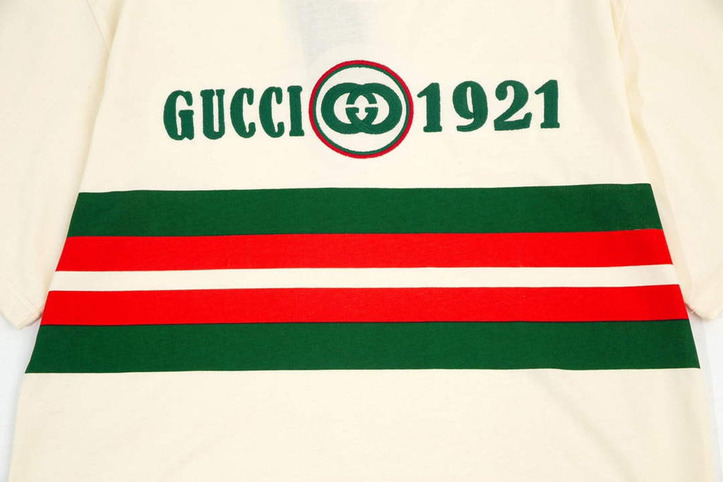 Gucci 457095 Logo print cotton jersey Men Women's T-shirt G38719