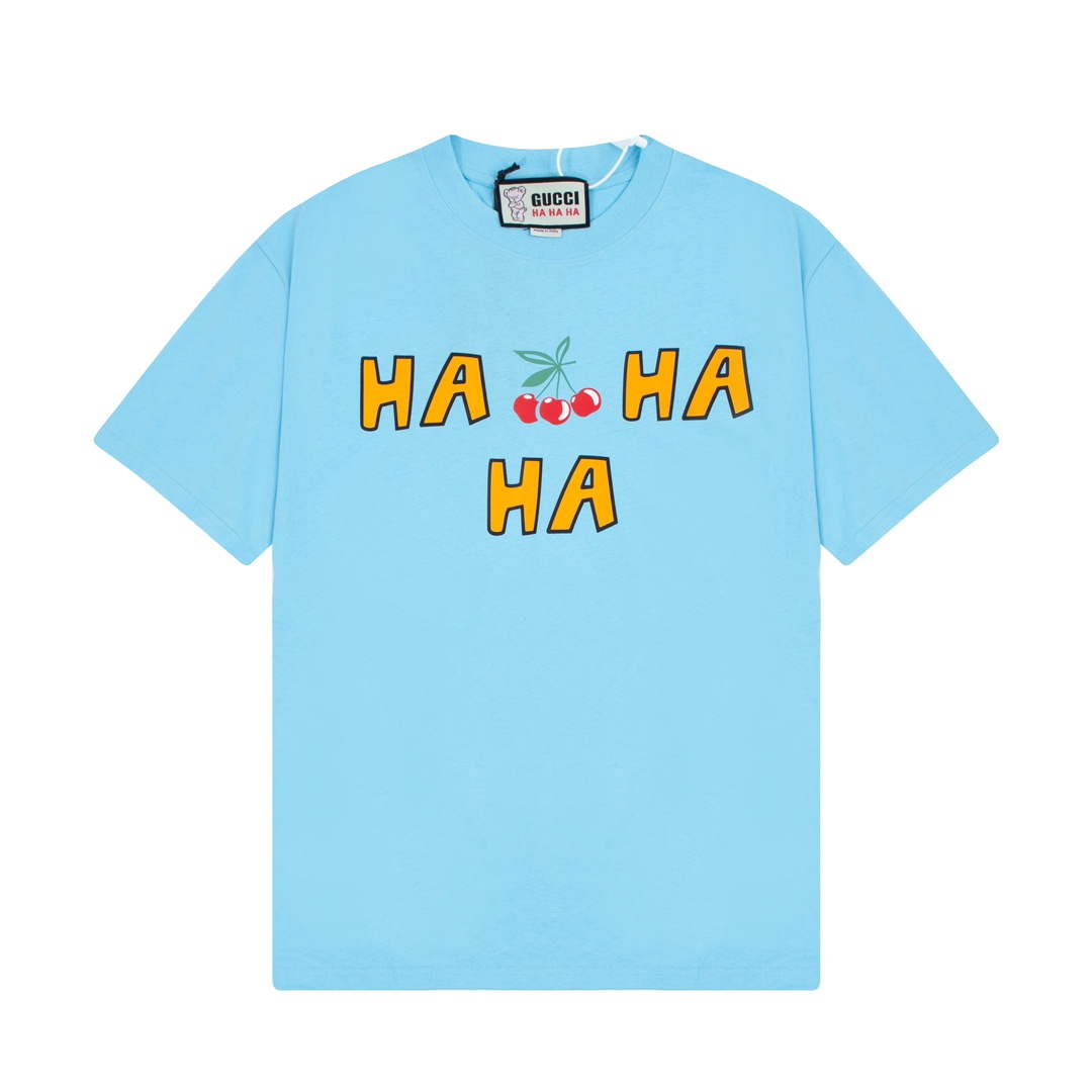 Gucci 457095 Logo print cotton jersey Men Women's T-shirt G38692