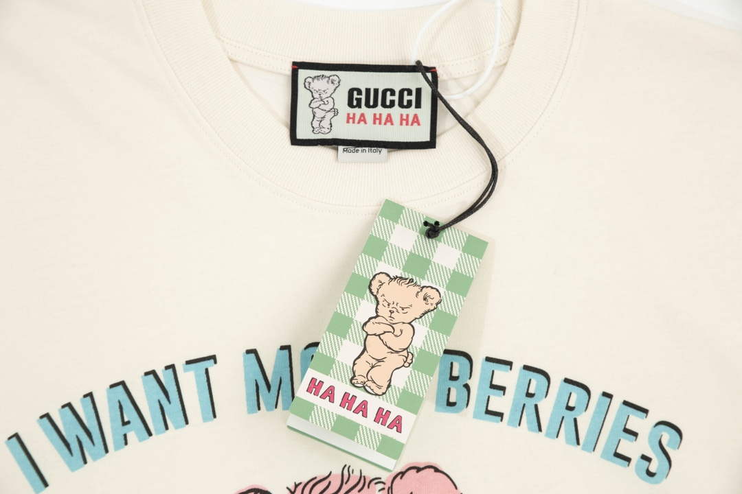 Gucci 457095 Logo print cotton jersey Men Women's T-shirt G38693