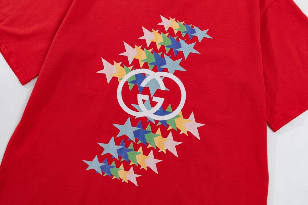 Gucci 457095 Logo print cotton jersey Men Women's T-shirt G38689