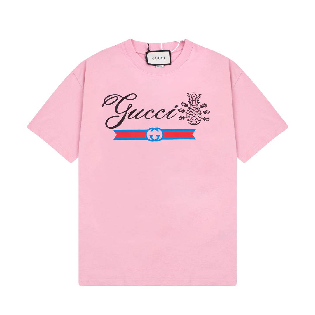 Gucci 457095 Logo print cotton jersey Men Women's T-shirt G38697