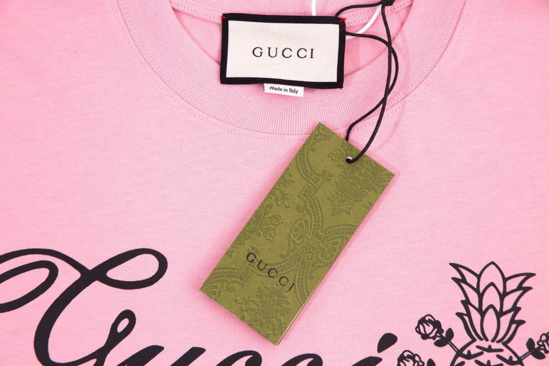 Gucci 457095 Logo print cotton jersey Men Women's T-shirt G38697