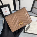 Gucci 466492 GG Marmont card case wallet in Light Pink - Default Title - View 1