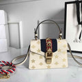 Gucci 470270 GG Sylvie Mini Shoulder Bag Beige - luxibagsmall