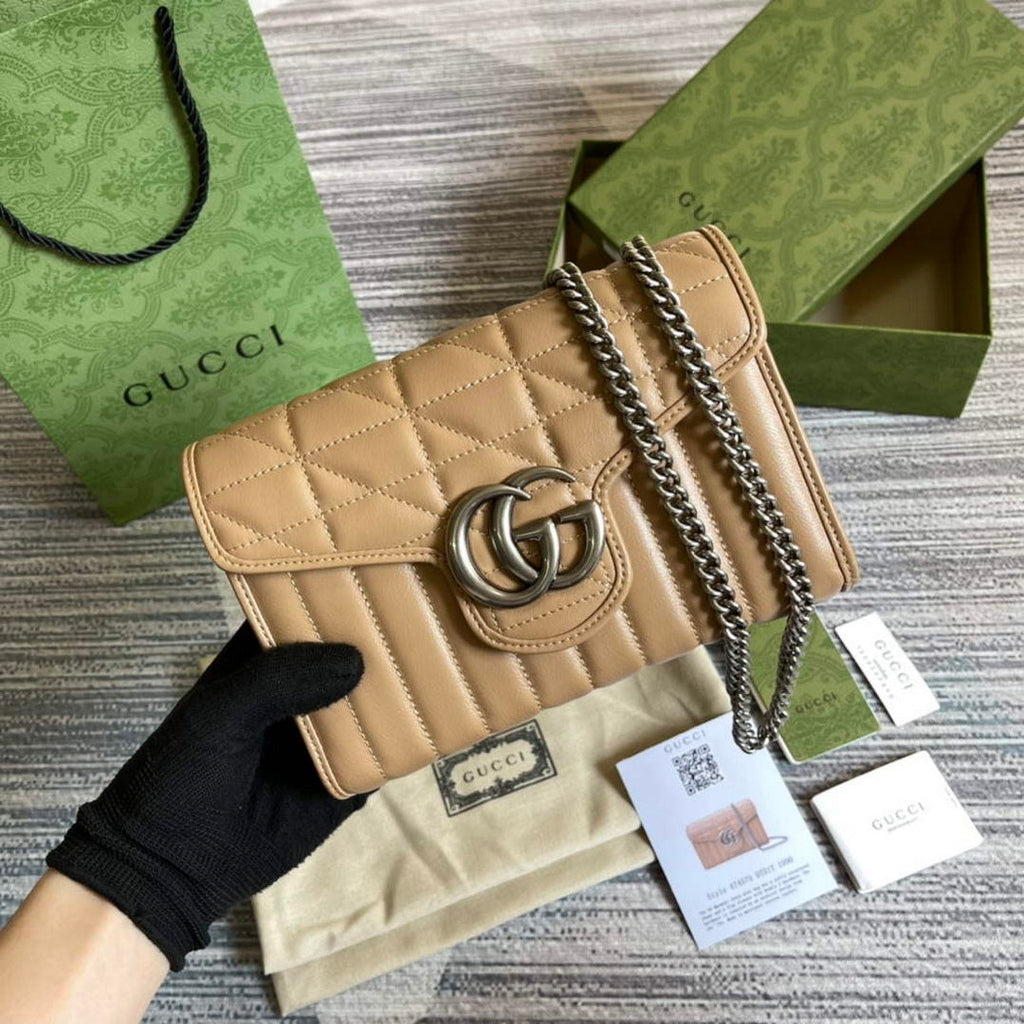 Gucci 474575 GG Marmont mini bag Light pink