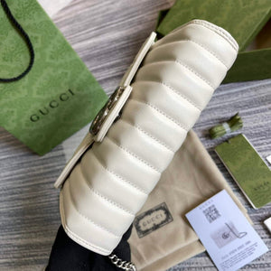Gucci 474575 GG Marmont mini bag White - Default Title - View 4