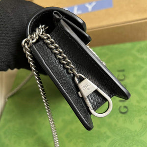 Gucci 476432 Dionysus GG Super Mini Bag Black - Default Title - View 3