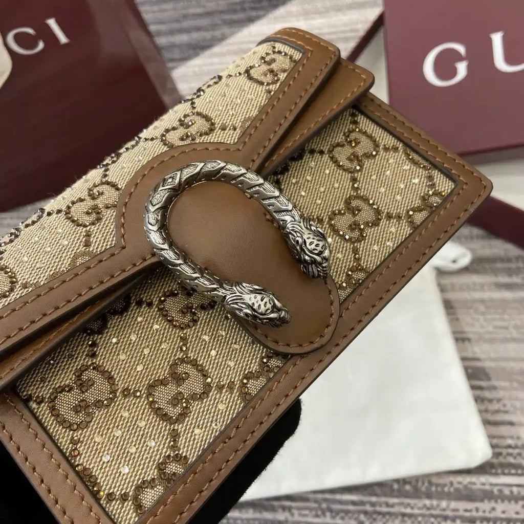 Gucci 476432 Dionysus mini bag Beige and dark brown