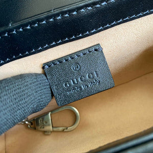 Gucci 476433 GG Marmont Super Mini Bag Black - Default Title - View 9