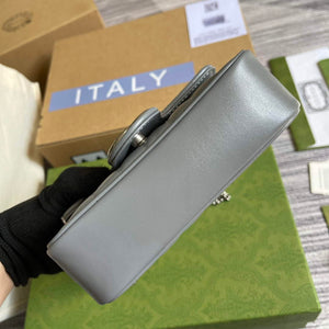 Gucci 476433 GG Marmont Super Mini Bag Grey - Default Title - View 6