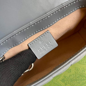 Gucci 476433 GG Marmont Super Mini Bag Grey - Default Title - View 8