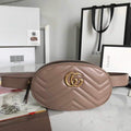 Gucci 476434 GG Marmont Matelass¨¦ Leather Belt Bag Light Pink