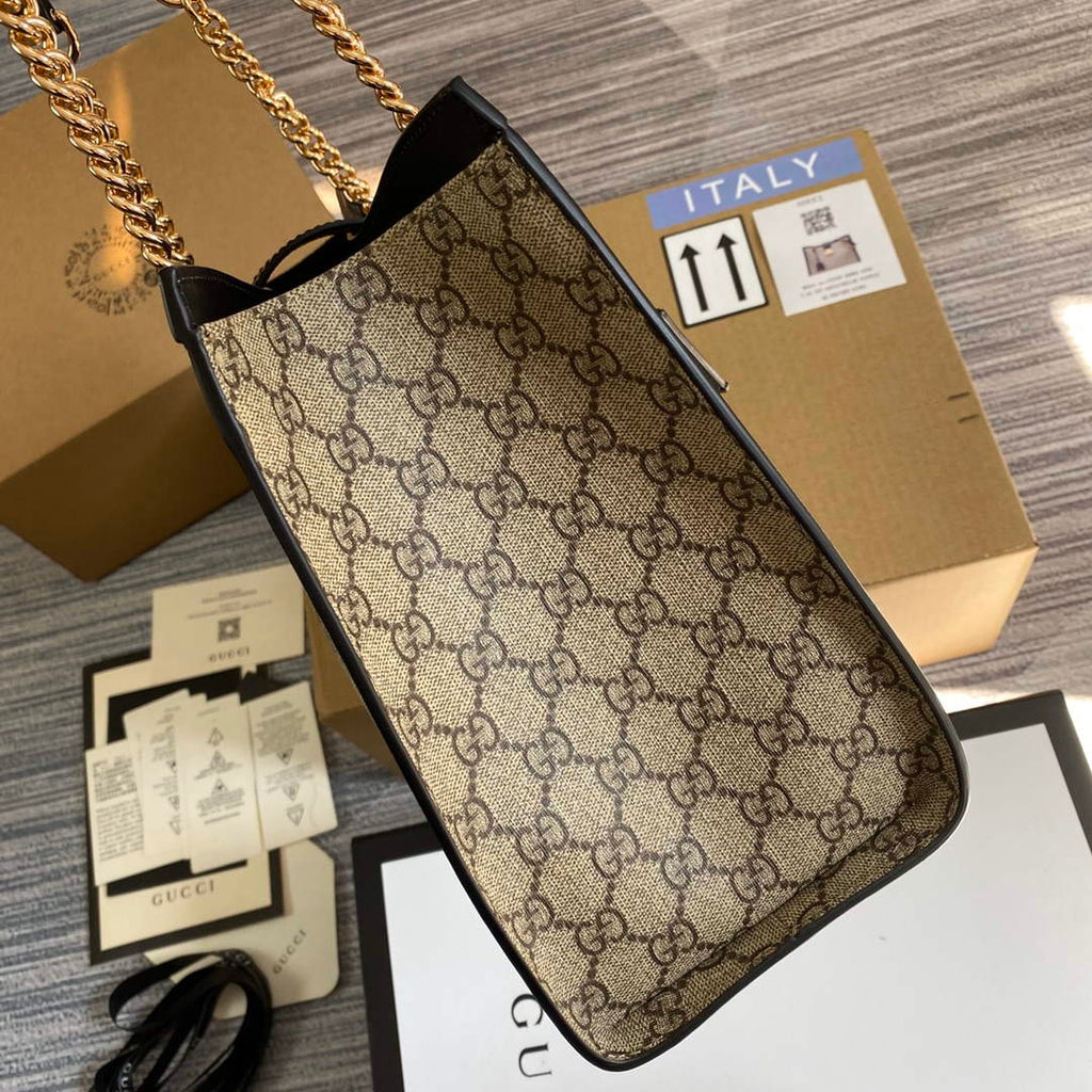 Gucci 479197 Padlock Medium GG Shoulder Bag Black
