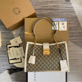 Gucci 479197 Padlock Medium GG Shoulder Bag White - Default Title - View 1