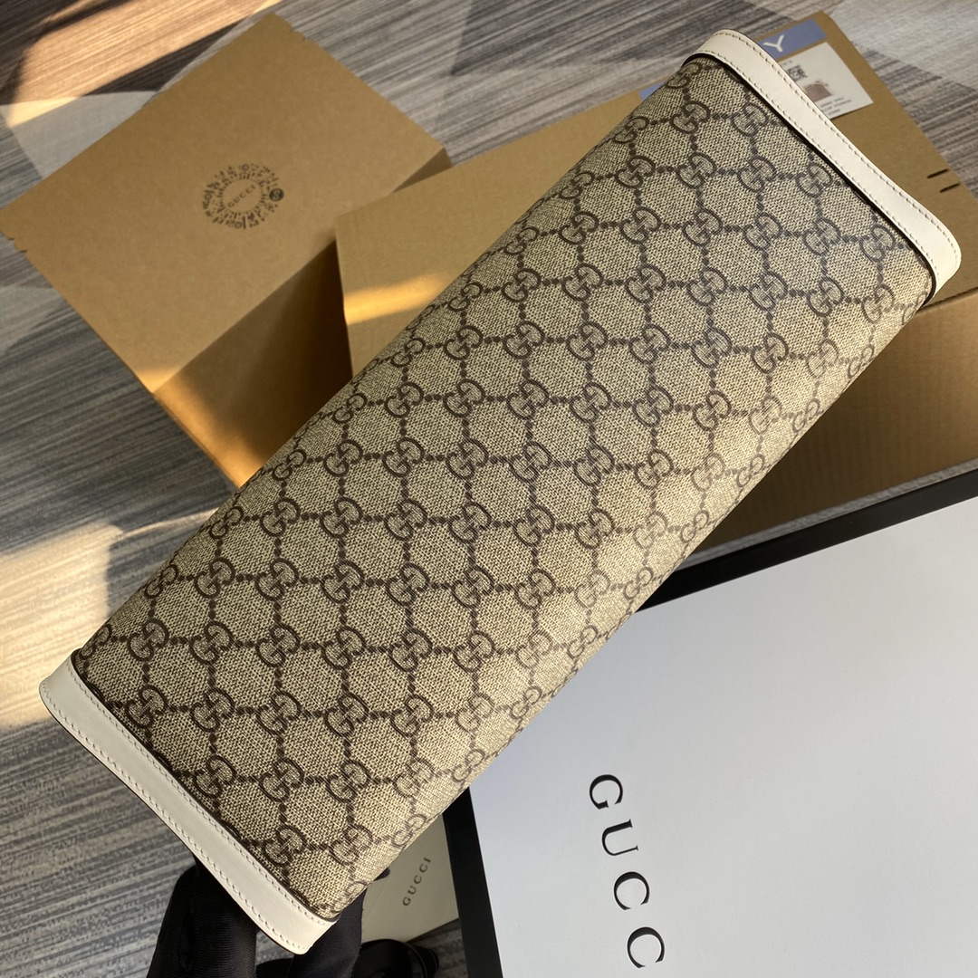 Gucci 479197 Padlock Medium GG Shoulder Bag White