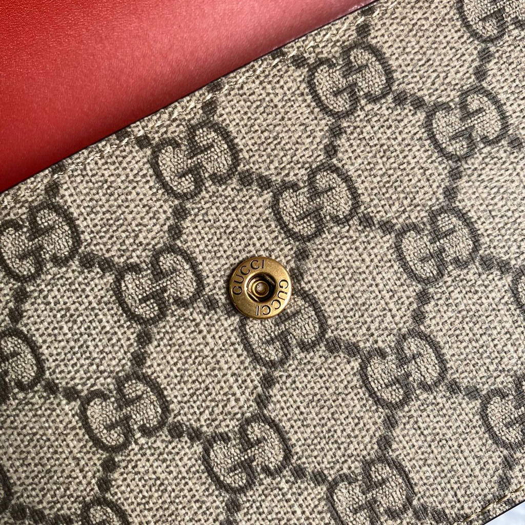 Gucci 481291 GG Supreme mini bag with cherries Red