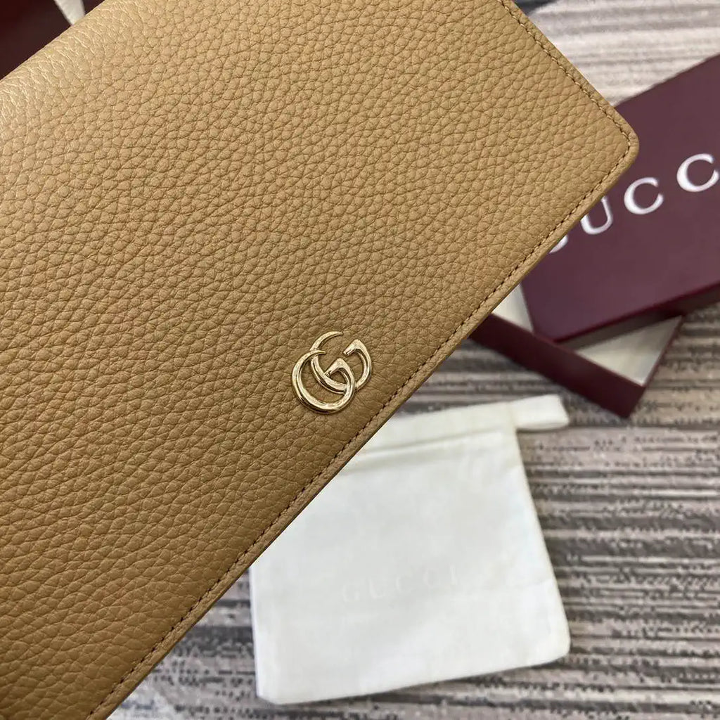 Gucci 497985 GG GG Marmont wallet on chain Apricot with Gold