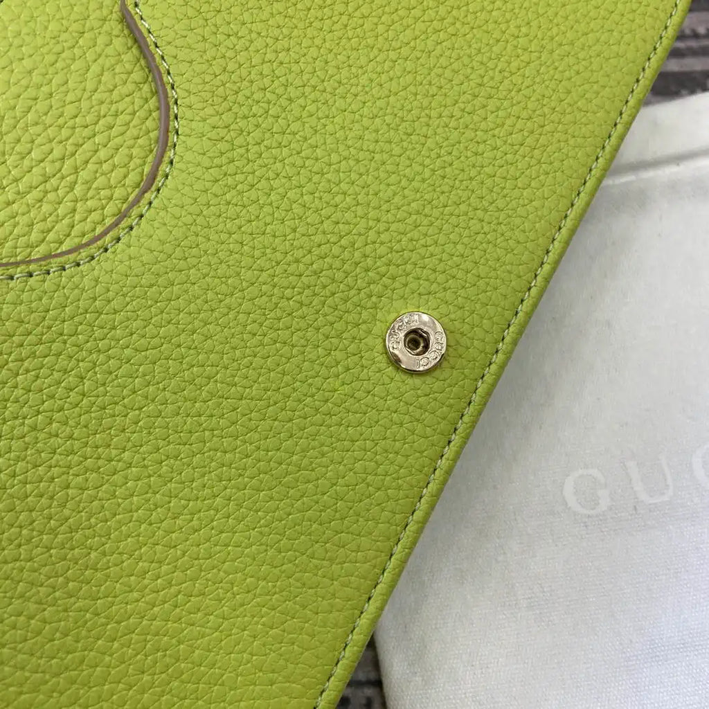 Gucci 497985 GG GG Marmont wallet on chain Apricot with Gold