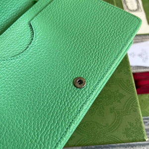 Gucci 497985 GG Marmont Leather Mini Chain Bag Green - Default Title - View 7