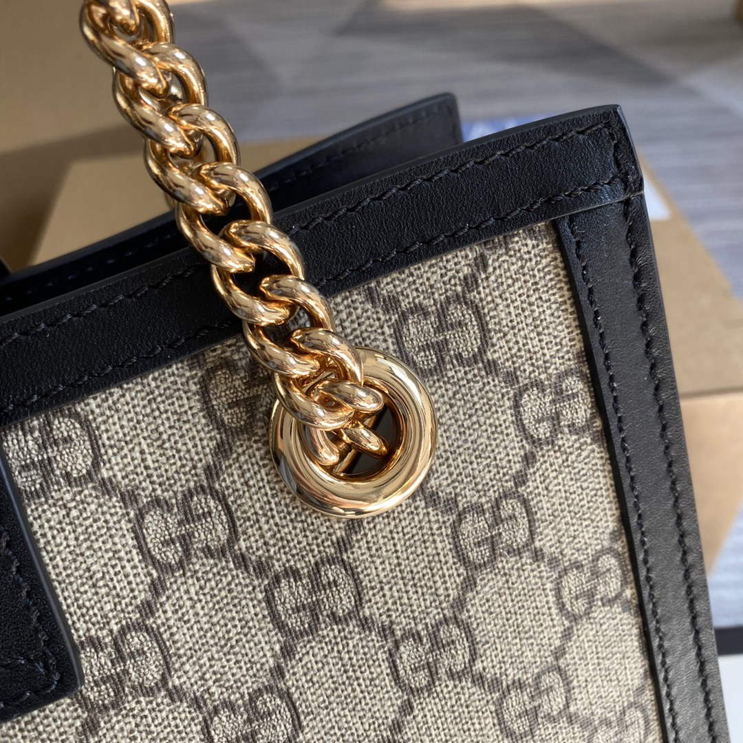 Gucci 498156 Padlock GG Small Shoulder Bag Black