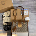 Gucci 498156 Padlock GG Small Shoulder Bag Brown - Default Title - View 1