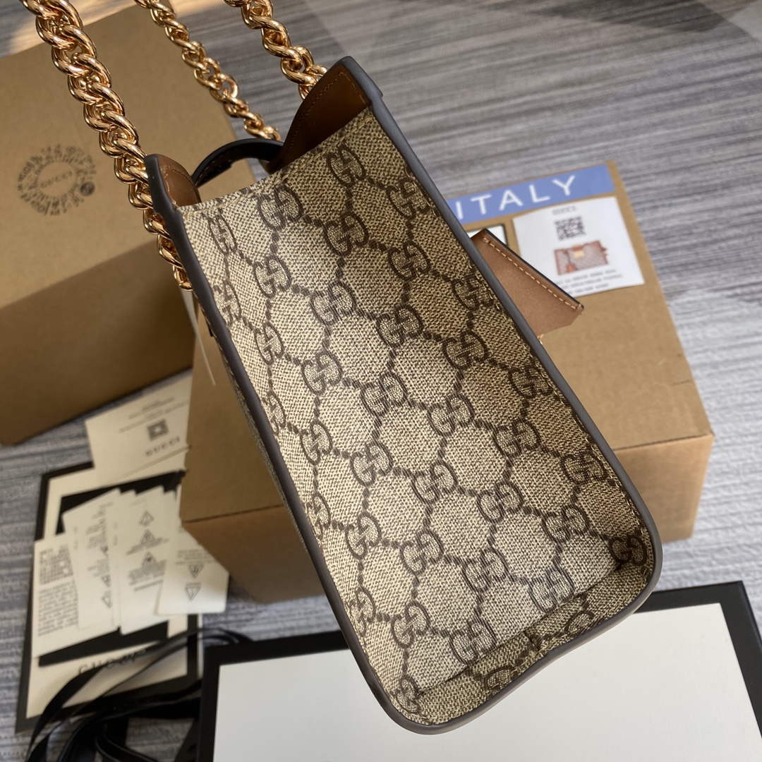 Gucci 498156 Padlock GG Small Shoulder Bag Brown - Default Title - View 3