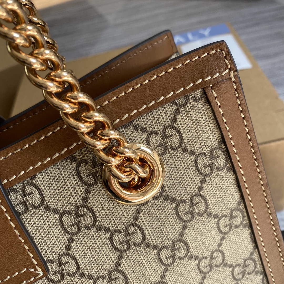 Gucci 498156 Padlock GG Small Shoulder Bag Brown - Default Title - View 4