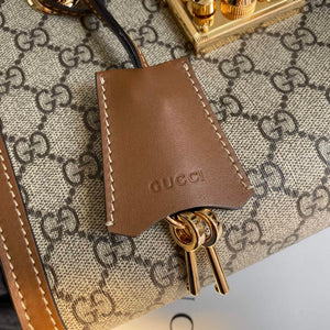 Gucci 498156 Padlock GG Small Shoulder Bag Brown - Default Title - View 7