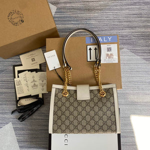 Gucci 498156 Padlock GG Small Shoulder Bag White - Default Title - View 2