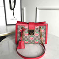 Gucci 498156 Padlock small GG Shoulder Bag Red - luxibagsmall