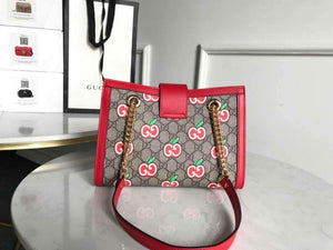 Gucci 498156 Padlock small GG Shoulder Bag Red - luxibagsmall