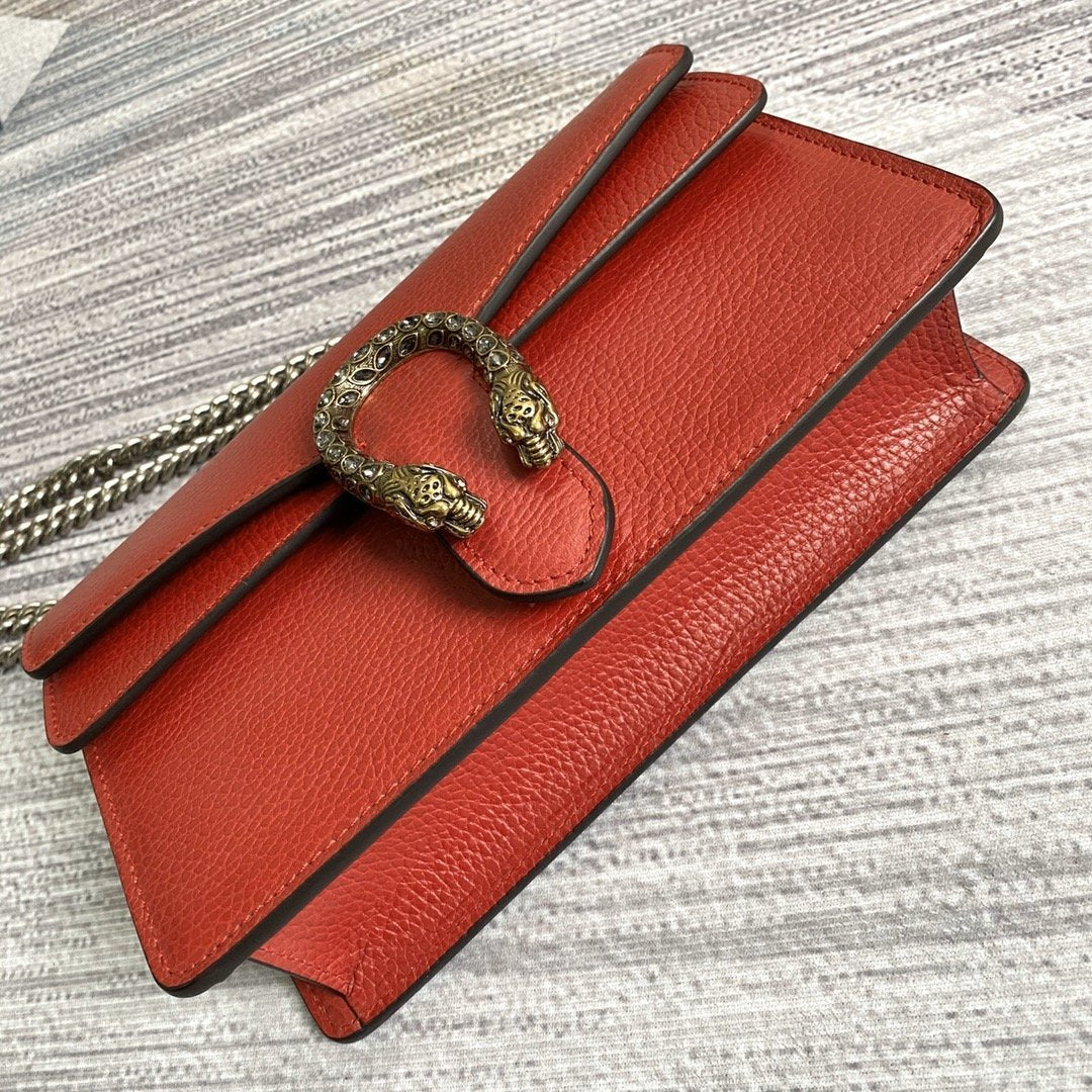 Gucci 499623 Dionysus Small Shoulder Bag Red